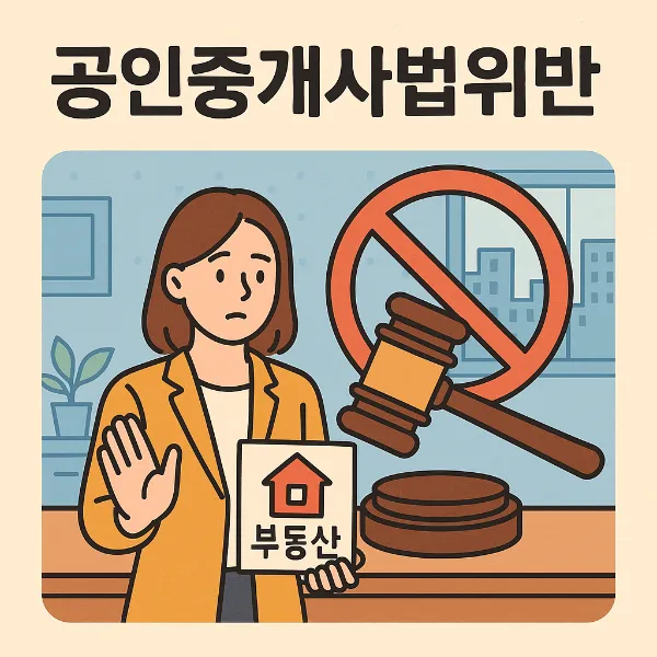 원주산재변호사, 공인중개사법위반